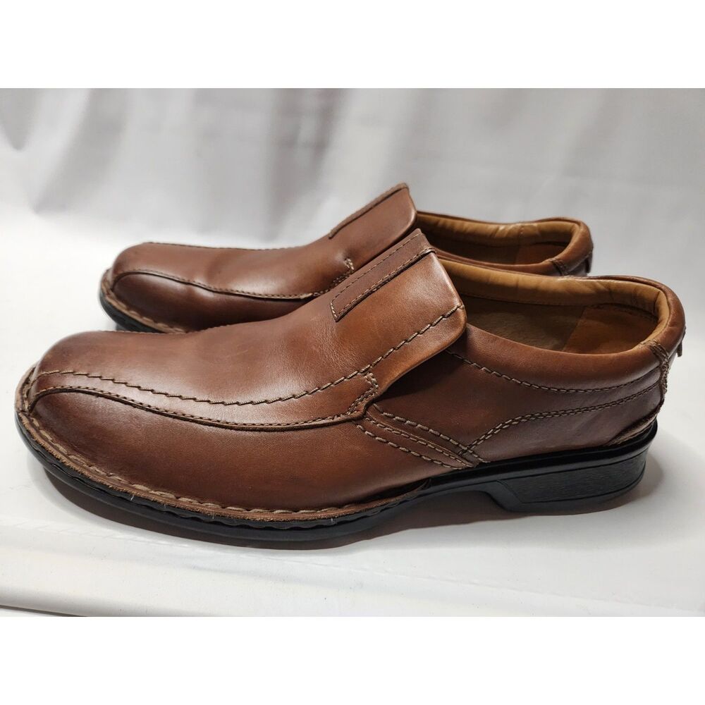 Clarks Men's Soft Cushion Ortholite Loafer Size 10 Brown